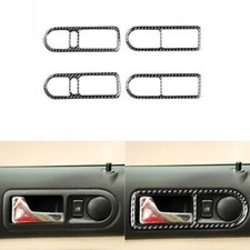 Manija de puerta de fibra de carbono para VW Golf Mk4 99-04 tipo B cubierta decorativa 4 piezas