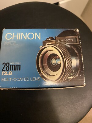 New old stock! Chinon Tapered 28mm Multi Coated for Pentax