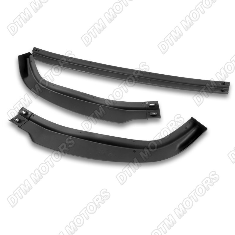 HQ-PARTS GR Style Front Bumper Lip + TRD Style Side Skirt For Lexus IS300 2001-2005 - 3pc PU Black Unpainted