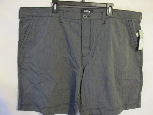 Cotton Big Tall Black Pinstriped Flat 