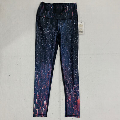 Sol & Mane Womens Multicolor High Waist CD4 Star Juice Cora Full Leggings Size M