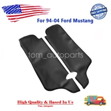 New 1pair Sun Visor Replacement Cover Repair For 94-04 Ford Mustang Black