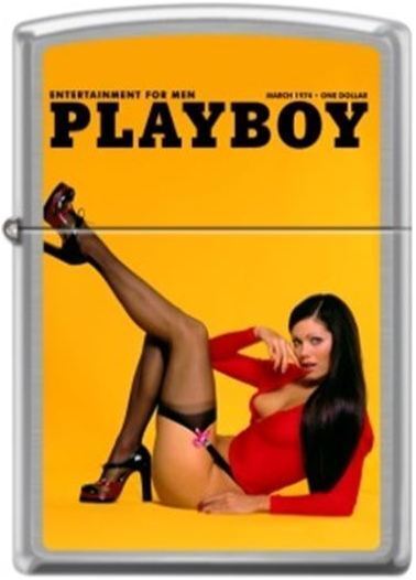 Zippo Playboy March 1974 Cover Street Chrome Windproof Lighter NEW RARE. Available Now for 20.13