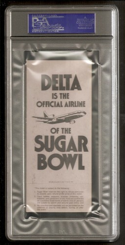 Dan Marino College Game 1982 Sugar Bowl Pitt vs Georgia Full Ticket PSA 6 - Picture 2 of 2