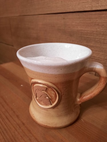 Moustache MUG Golden Spartan Beard Hipster Cup Shave Skin Clean Wash - Picture 5 of 6