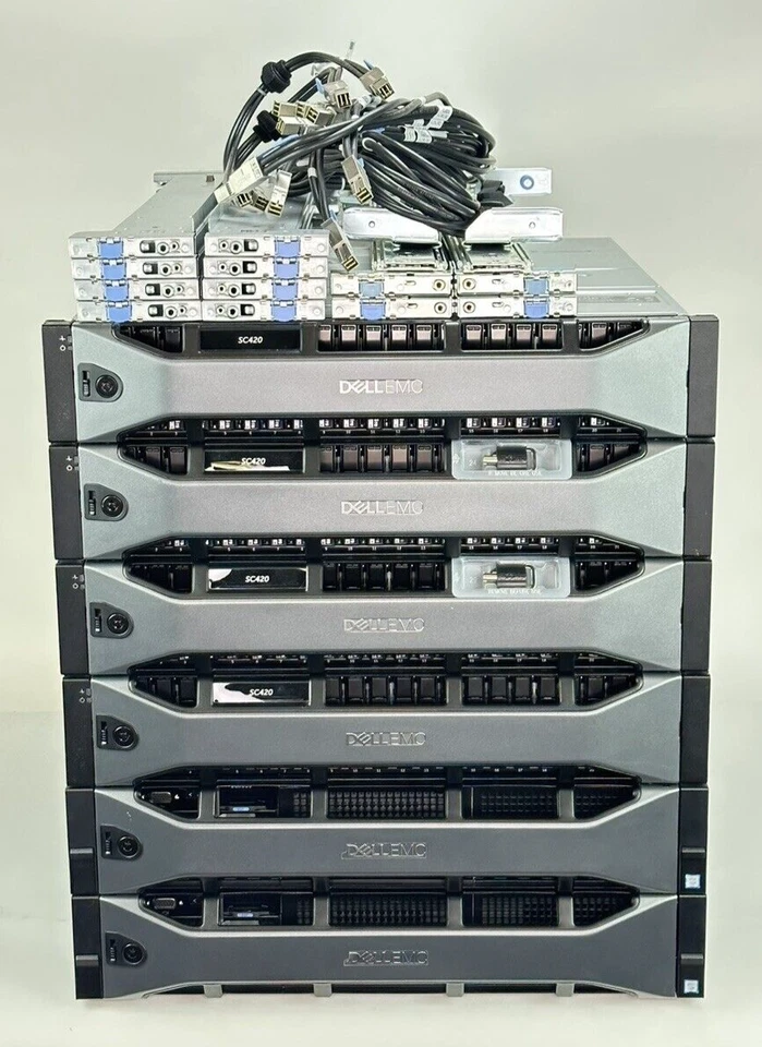 Dell EMC 2x SC9000 No Drives 16Gb FC 368TB 4x SC420 10G Licensed 16G FC - Image 2 of 4