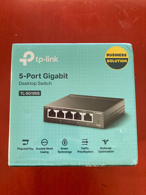 SEALED TP-Link TL-SG105 5-Port 10/100/1000 Mb/s Desktop Switch