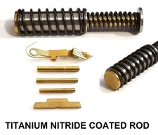 For GLOCK Gen 1-4 G26 27 33 39 TiN Gold Coated Extended Control Kit + Guide Rod 