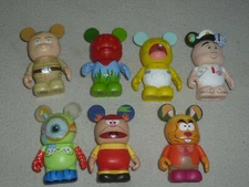  VINYL VINYLMATION FIGURE LOT MICKEY DISNEY ALICE WONDERLAND TWEEDLE DUM RABBIT 