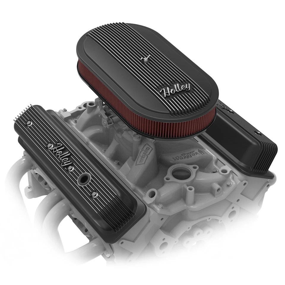 Holley Air Cleaner Vintage Oval Red Cotton Gauze Black For Single 4-bbl Carb. - Image 4 of 4