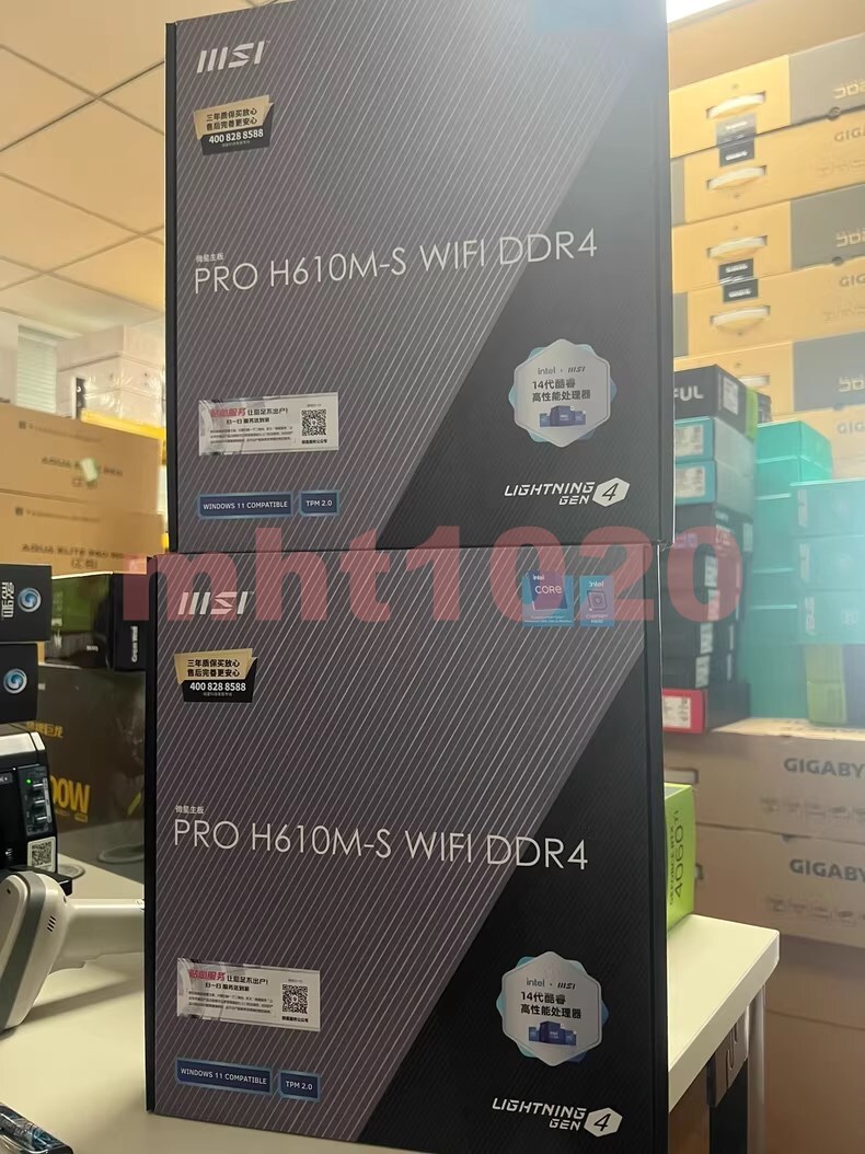 New MSI PRO H610M-S WIFI DDR4 mainboard free shipping