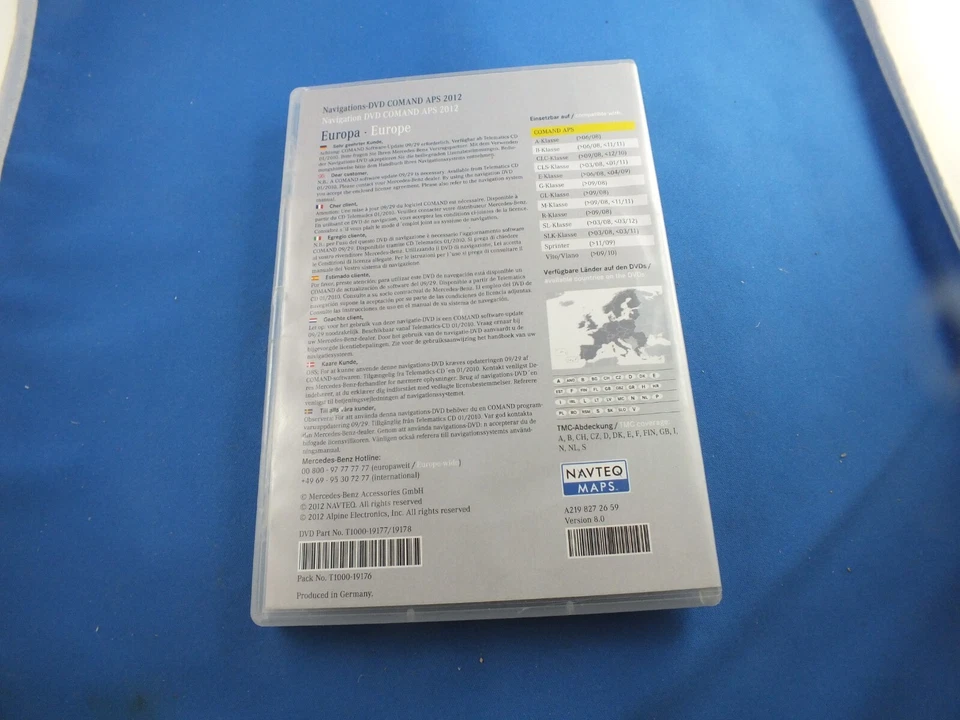 Mercedes Benz A2198272659  Navi DVD Comand APS 2012 Navigation CD Sprinte Europe - Bild 4 von 4