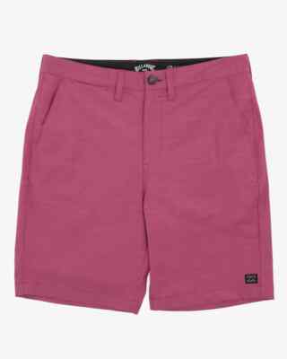 Billabong Crossfire Solid 20'' Hybrid Submersible Shorts Wild Berry 30 NWT $55