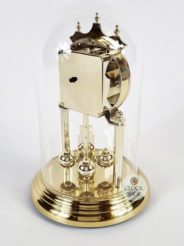 23cm Gold Anniversary Clock With Floral Dial & Westminster Chime By HALLER - Picture 7 of 8