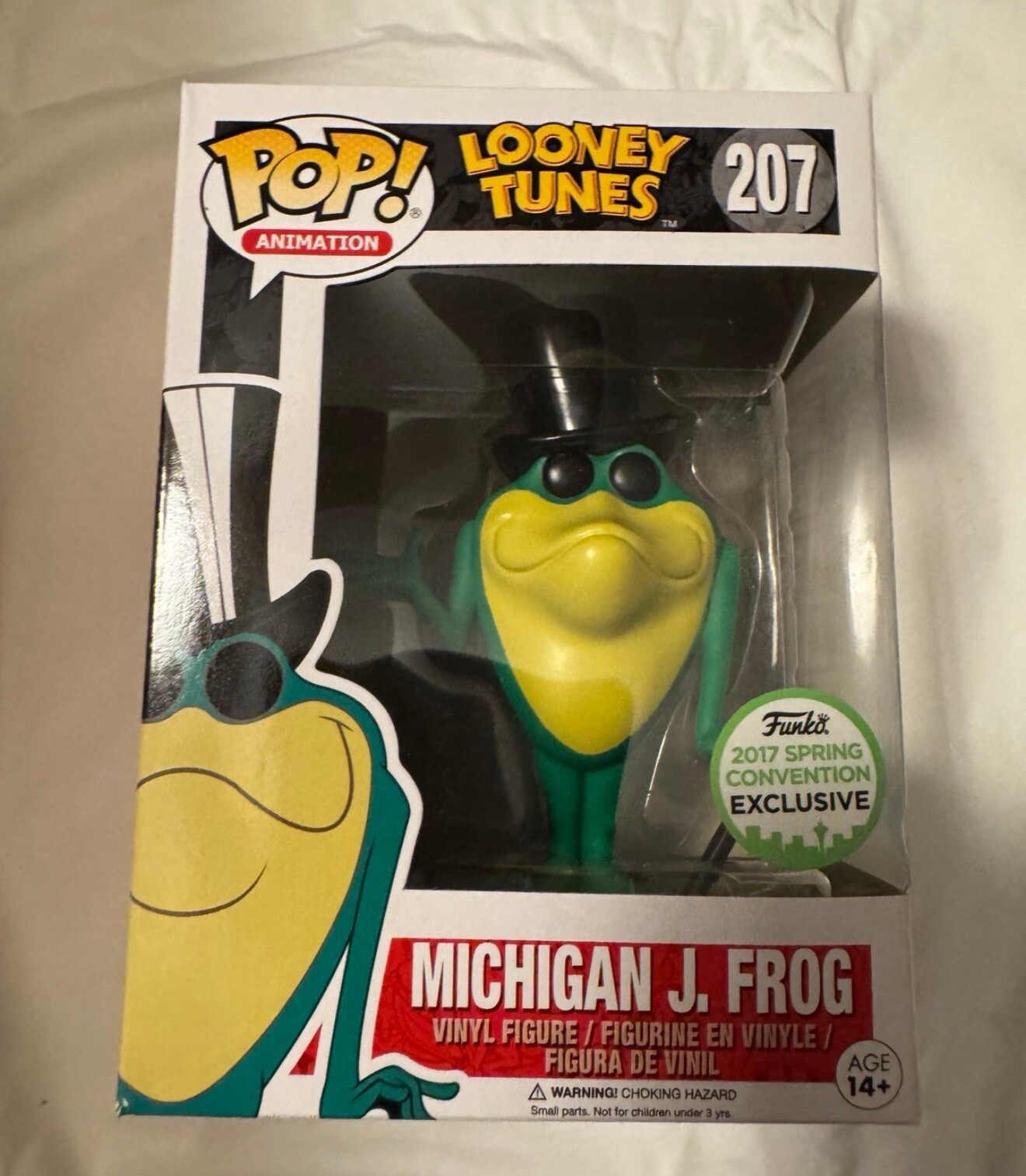Funko Pop! Animation Looney Tunes Michigan J Frog #207 2017 Spring Con Exclusive