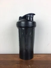 Blender Bottle Classic V2 Shaker Bottle - Black 18 Oz Grey Top
