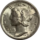 1943 P Mercury Dime - BU - As Shown - Light Blue Obverse Toning (351)