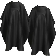 FEBSNOW 2Pcs Barber Cape Waterproof Hair Cutting Salon Cape with Snap Closure