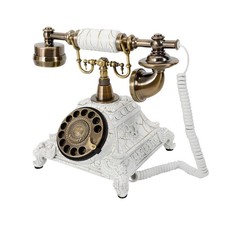 Vintage Antique Rotary Dial Corded Desk Telephone Retro Home Office Decorative