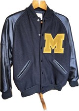 1970’s Deadstock Matt’s Jackets Leather Baseball Jacket Size 42