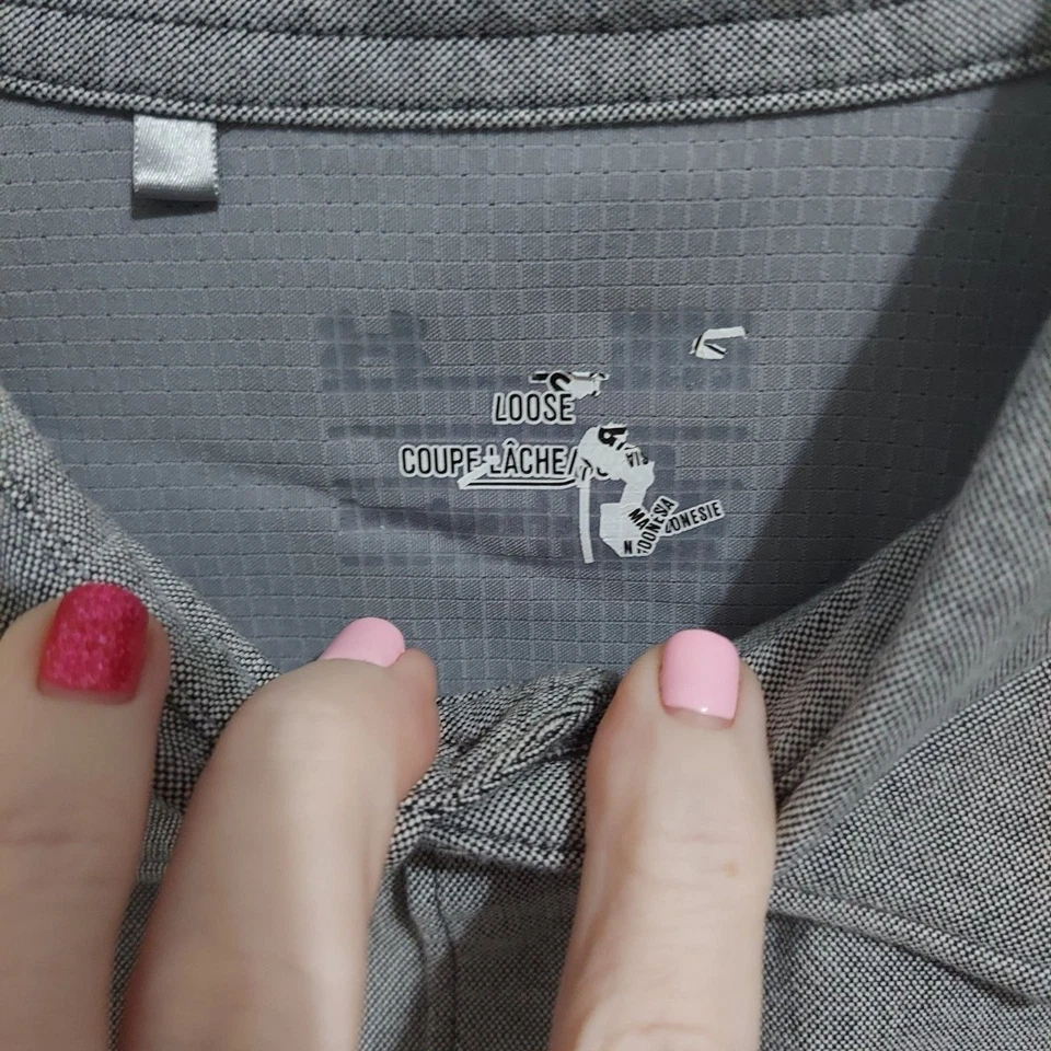 Under Armour Grey Men's Button Up Shirt See Measurements - Image 3 of 3