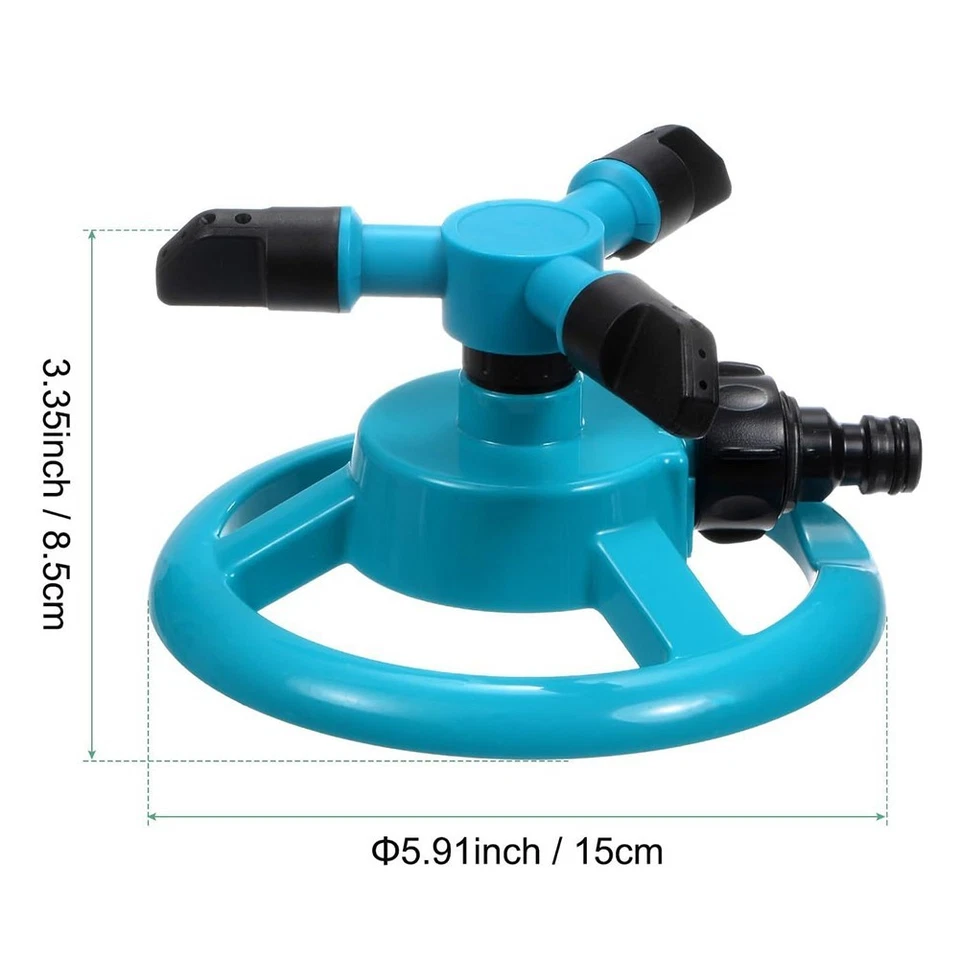 Arroseur Rotatif ABS pour Cour Pelouse Jardin Irrigation et Jeu d'Eau ��t�� - Photo 2/4