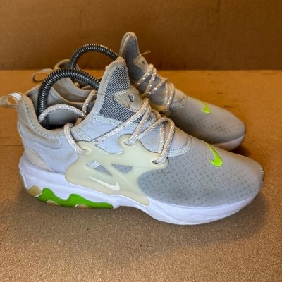 Nike React Presto Platinum Tint Volt Lime Green Sneakers CD9015-401 Womens 7.5