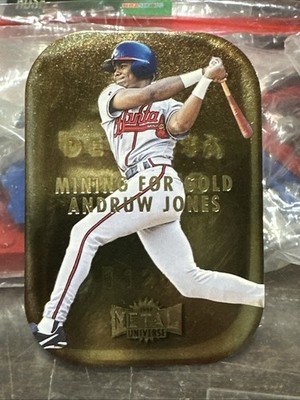 Vtg 1997 Fleer Metal Universe Mining For Gold #6 ANDRUW JONES RC MLB HOF NM/M SP