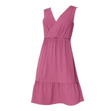 Lucky Brand women's sleeveless tiered dress XL pink mauve Brunch Spring