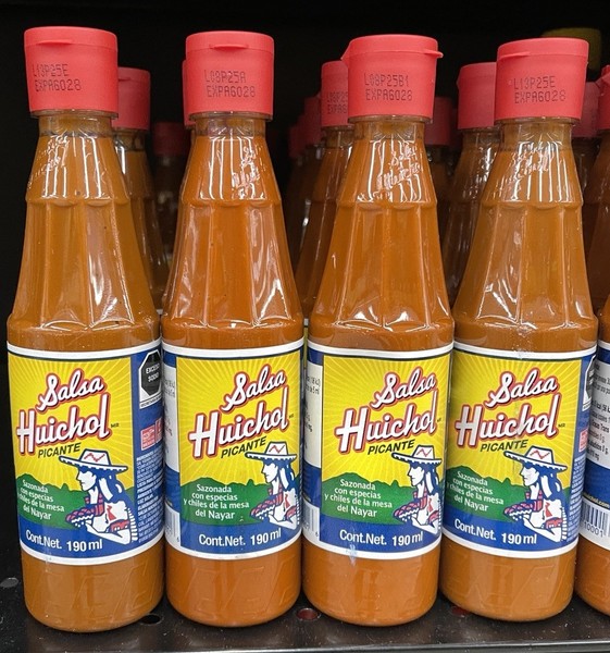 Salsa Huichol Salsa Picante, Paquete de 4 6,5 OZ