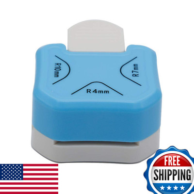 Qiqqikin Paper Corner Rounder 3 In 1 R4Mmr7Mmr10Mm Punches For Crafts Cutter