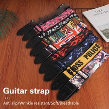 Embroidered Guitar Strap Adjustable Piano Strap  Musical Instrument Accessories