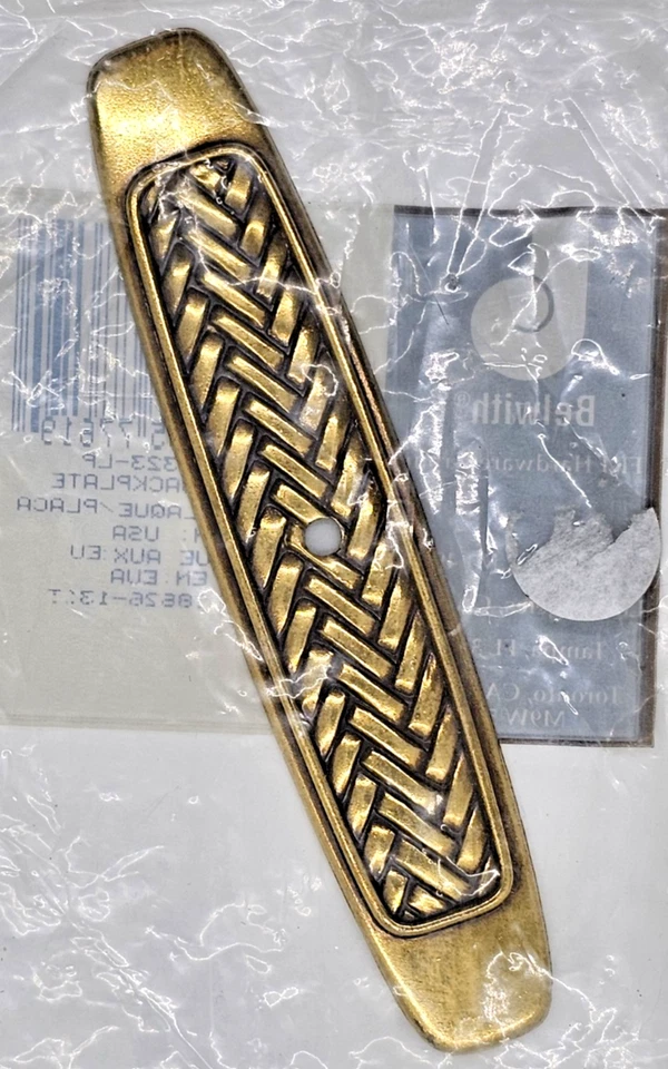 8 placas traseras Belwith 1995 tejido catamarán 5" latón perilla gabinete nuevo P7323-LP Foto 2 de 4