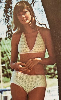 Vintage CROCHET PATTERN Womens Bikini 8-10-12 and 14 #310