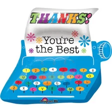 Typewriter Thanks Super Shape