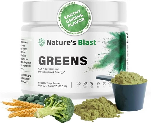 Greens Superfood Powder - 46 Superfoods, Probiotics & Enzymes for Gut Health