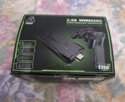 GameStick Lite Gamepad Set 2x Controller 2,4 GHz kabellos USB-Dongle schwarz