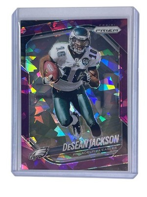 Panini Prizm 2025 DeSean Jackson Purple Cracked Ice #294 Philadelphia Eagles