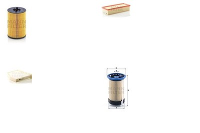 MANN-FILTER Inspektionspaket Filtersatz XL Filtereinsatz Partikelfilter für 8UB