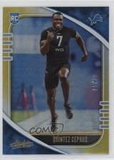 2020 Panini Absolute Rookie Spectrum Gold /10 Quintez Cephus #187 4g8