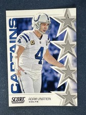 2019 Score Captains #C-11 Adam Vinatieri Indianapolis Colts