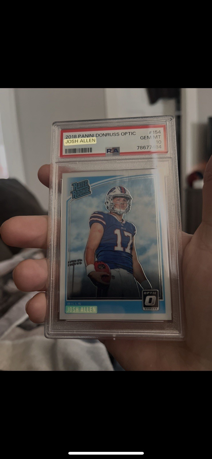 2018 Panini Donruss Optic Josh Allen Rated Rookie #154 PSA 10