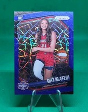 2025 Panini Prizm WNBA Blue Velocity Variation Kiki Iriafen RC Washington Mystic