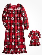 Disney Mickey Mouse Girl  s Size 8 Nightgown  Doll Gown Bundle Pajama Jammie NEW