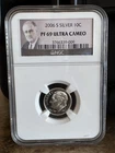 2006-S Silver Roosevelt Dime NGC PF69 Ultra Cameo - Roosevelt Portait Label