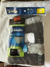 New Hanes Boys' Briefs Size Medium 10-12 Lightweight Cotton 5 Pack Breathable