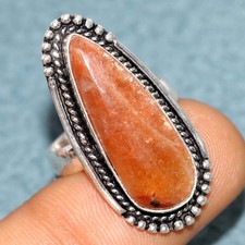 Sunstone 925 Silver Plated Ring US 7 Gifts For Women Limited Stock Deal JW