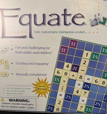 EQUATE The Equation Thinking Game. Conceptual Math Media, Learning
