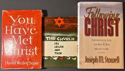 Christian/Religious Book Lot, Authors: Soper, Barnett, Stowell 1950s-90s