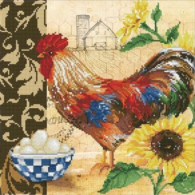 DIAMOND DOTZ - Diamond Painting Hahn auf dem Land | Kit (Bastelset) | 2025